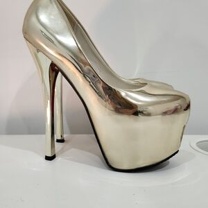 Gold Platform Heels